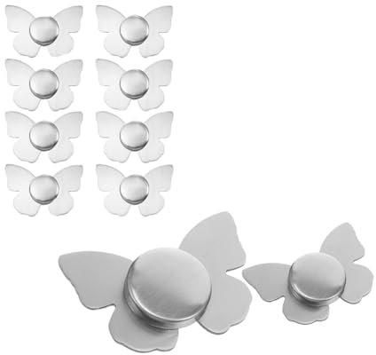 GisWell 16 pezzi di peso per tovaglia per esterni, peso extra pesante, tovaglia per esterni, a forma di farfalla, con 8 magneti, per esterni e feste in giardino