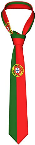 Herren Krawatte Portugal-Flagge Cooles Portugiesisch, Krawatte Graziös Krawattenschal Elegant Herren Hochzeit Krawatten Für Festliche Business Büro