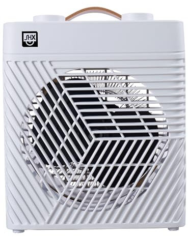 Termoventilatore con termostato, 2000 W, SHXHL20ST, piccolo e maneggevole, portatile, protezione contro il ribaltamento e il surriscaldamento