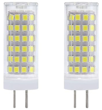 JZLBBC 7W G6.35 lámpara LED Bombilla de luz blanca cálida Bombillas de paisaje JC Bi-Pin Base 220V 70W T4 Bombillas de repuesto halógenas regulables 10W-2PC blanco