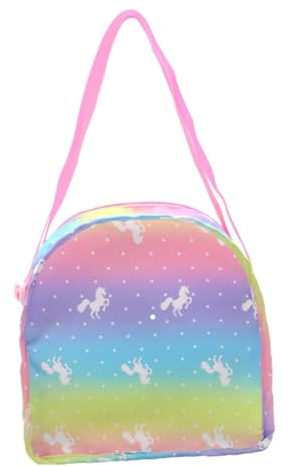 WEKAMOS Bolsa de Almacenamiento para Muñecas Pequeña Diseño Transparente y Correa Ajustable, Bolsa Multifunción para Biberones y Accesorios Infantiles, Adecuado para Organizar Juguetes