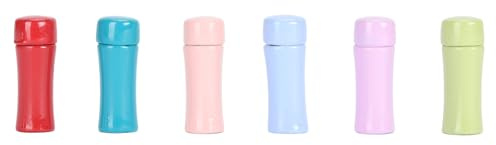 Generic Coloridas Minicasas de Muñecas, Botellas de Bebida Aisladas, Paquete de 6, Divertido Juego Imaginativo para Niños, Diseño de Aleación