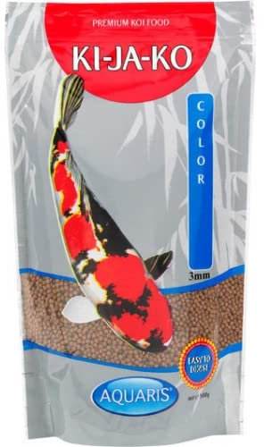 KI-JA-KO Color alimento per Koi di facile digestione da 500 g / 3 mm - per migliorare il colore e la pigmentazione naturale, con sapore di grano