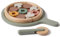 FLEXA Holzpizza-Set für Kinder – 16-teiliges Spielset mit Teller, Spielküche Zubehör Holz Pizza, Belag und Pizzamesser, FSC-zertifiziertes Birkenholz, Spiel für Kleinkinder ab 3 Jahren