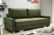 Siblo Sofa mit Schlaffunktion 94x230x103 cm SUZANA Kollektion - Elegante Schlafcouch mit Bettkassen - Couch 3 Sitzer für Wohnzimmer - Komfortables Schlafsofa - Sofa 3-Sitzer - Grün