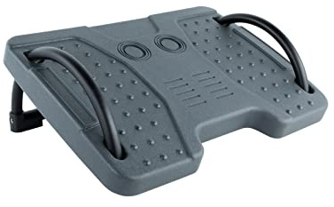 TOOQ TQFR0601-G - Reposapiés Ajustable en Inclinación, para Uso en Oficina y en Casa, Superficie Antideslizante, Color Gris