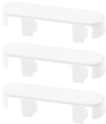 The Lord of the Tools 20 Pezzi Di Tappi Di Copertura Per Drenaggio Finestre Di Ricambio Coperture Per Fori Piangenti In Plastica Per Accessori Per Finestre UPVC 39,5 X 10 X 6,5 Mm Bianco