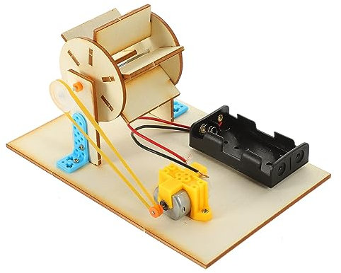 HEMOTON 1 Set Giocattoli Di Assemblaggio Di Puzzle Giocattoli Per Bambini Kit Impianto Idroelettrico Elettrico Scienza Esperimento Kit Alunni Assemblato Di Legno Di Strumenti