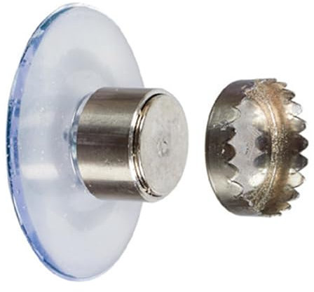 Porte-Savon Magnétique, Savon Magnétique Porte Aimanté À Ventouse, Ventouse-Adhésif Aimanté Solide, Porte-Savon Magnétique en Acier Inoxydable pour La Salle De Bain