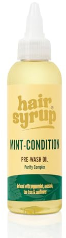 Hair Syrup | Mint Condition: Mint & Tea Tree Hair Oil | For Dry, Itchy or Sensitive Scalp | Cooling & Soothing Sensation | Peppermint Enriched | Vegan | 100% Natural | 100ml