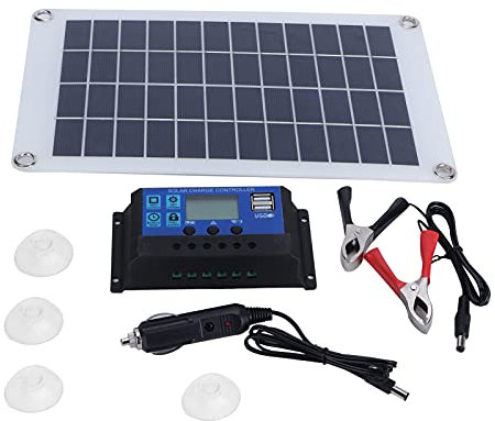 Kit di pannello solare 10w 18V Modulo fotovoltaico Polysilicon con controller di carica solare per e batterie per auto leggere e durevoli