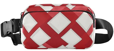 Fyrkanter vit roséguld blomma midjeväska crossbody pass väska slunga kvinnor bröstväskor midjeväskor för träning, färg02, 1 Size