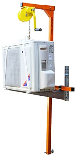 Generico Attrezzo per Gru per Installazione di impianti HVAC ad Alta Resistenza - Argano Manuale autobloccante con Staffa Rimovibile | Attrezzatura di Sollevamento Essenziale per un'installazione Sen
