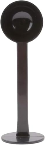 Cucchiaio nero 2 in 1 per caffè espresso in grani di caffè, cucchiaio da tamper, strumento da tè per misurare caffè, tè e espresso, strumento da cucina in polvere