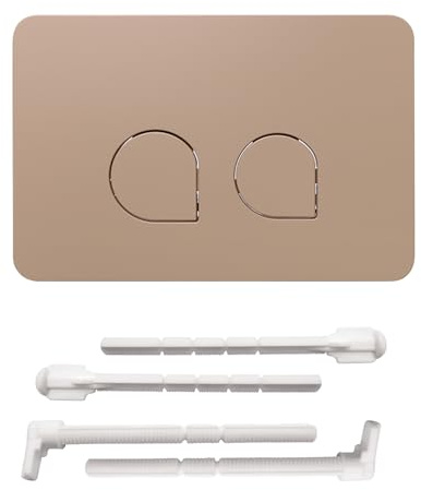 ACESOME - Placa de accionamiento para Geberit Sigma 01 Sigma10 Sigma20 Sigma21 Sigma30 Sigma50 Sigma60, placa de accionamiento doble para descarga de 2 cantidades (caqui)