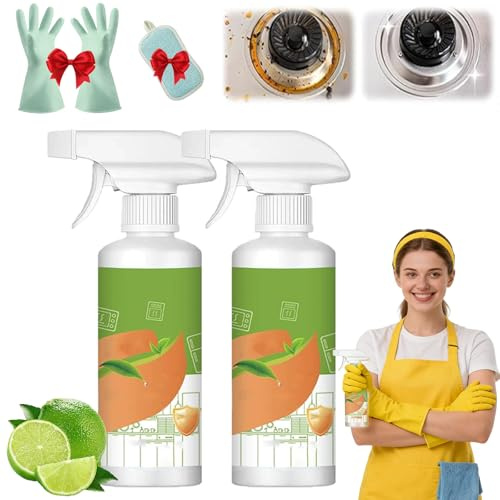 Spray limpiador de cocina de iones electrolizados, spray limpiador de cocina, limpiador de electrodomésticos de cocina, limpiador de horno resistente para el hogar, horno, estufa, campana extractora