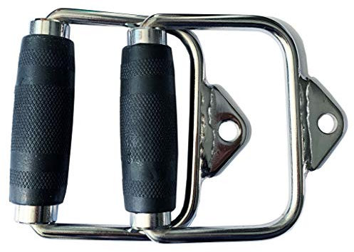 Rivotrance Kraftstation Latzug Griff, Latzugstange Kabelzug Griffe, Ruder D griff für Pulley Krafttraining Widerstandsbänder Trizepsseil Schlingentrainer Seilzug Fitness und Home Gym (1 Paar)