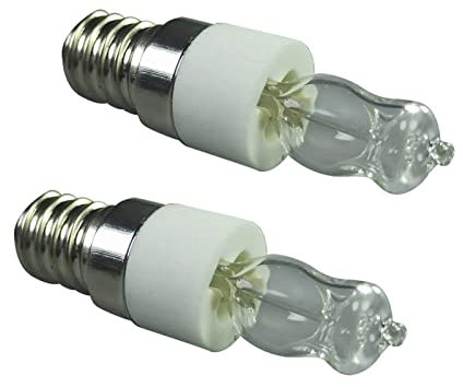 Keronio Trocknerbirne, Backofenglühbirnen | 50W/40W Kühlschrank-Halogen-Glühbirne,750 lm Ersatz-Glühbirnen, 110 V/220 V, Gerätebirne für Herd, Mikrowelle, Kühlschrank, elektrischer Ventilator