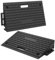 Aufun Bordsteinrampe Gummi Schwarz 2 Stück, Bordsteinrampe Stufen aus Robustem Gummi, Rampe Rollstuhl, Türschwellenrampe, Auto Rampe für Tiefe Autos, Motorrad Rampe, Bordsteinkanten, 53x32x10 cm