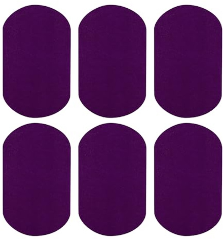 QUARKZMAN 6pz Toppe Termoadesive, Toppa Velluto Per Gomiti E Ginocchia, Per Riparazione Tessuti Per Riparazione Abbigliamento Maglioni Pantaloni Camicie,7x4 Viola