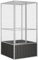 Emmtore Vogelvoliere Innen Außen Aufzuchtkäfig,All-in-One-Vogelkäfig Außenvoliere Käfig Vogelhaus Voliere,Verzinkter Stahl Vogelkäfig,Anthrazit,111 x 107 x 211.5 cm