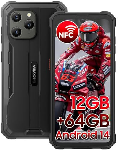 Blackview BV5300 Pro Rugged Smartphone Android 14, 12GB+64GB/1TB, 6580mAh Battery, IP68/IP69K/MIL-STD-810H, 6.1 HD+, NFC - Black