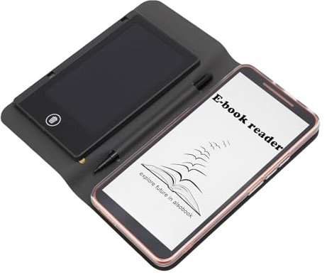 Fockety eReader, 5,7 Zoll, 1 GB, 8 GB, WLAN, Bluetooth, HD, blendfrei, Farb-E-Book-Reader, Handschrifttafel mit Kamera, Lautsprecher, für Kinder, Erwachsene, Senioren