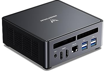 MINISFORUM UM790 Pro Mini PC, procesador AMD Ryzen 9 7940HS (8C/16T, hasta 5,2 GHz), AMD Radeon 780M, 32 GB DDR5 (hasta 5600 MHz)/512GB PCIe4.0 SSD, 2 x HDMI/2 x USB4, Wi-Fi 6E, BT 5.3, 4 x USB 3.2