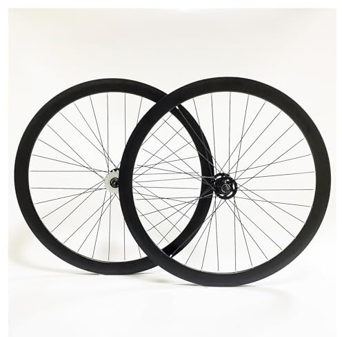 WxMTykx Juego Ruedas Engranaje Fijo 700C 40mm Profundidad Aleación Aluminio 32H Ruedas Delantera 100mm Trasera 120mm Rodamientos Sellados Freno Llanta For Bicicleta Carretera/Ciclismo Pista