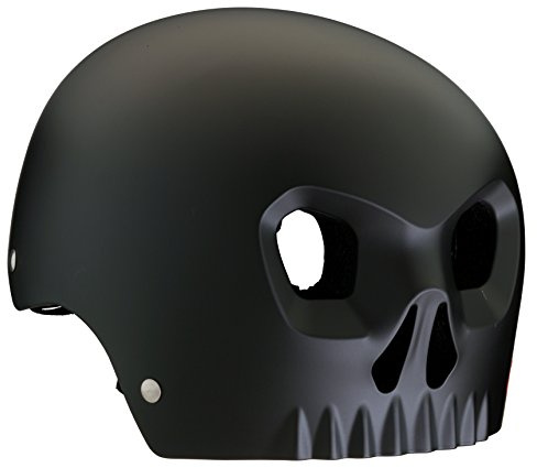 Mongoose Street Hardshell Skull Youth Bike Helmet, Black Medium