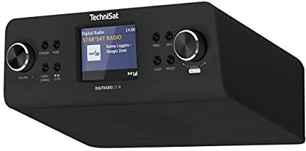 TechniSat DIGITRADIO 21 IR – Radio de Cuisine encastrable Dab+/FM/Internet (Bluetooth, Haut-Parleur Mono 2 W, écran Couleur 2,8, Horloge avec réveil) Noir