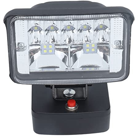 LiebeWH LED Flutlicht Außenfluter Superhelle Außenleuchten mit Blitz LED-Baustellenlampe für Bosch 18V BAT Serie Lithium Akku