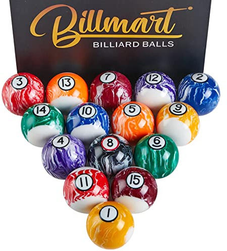 Billmart Billiard Balls Set 16 Pool Table Balls