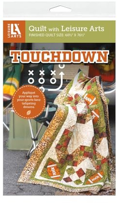 Leisure Arts Touchdown Quilting Books – Quilt Books and Patterns with Step-by-Step Instructions, Patchwork Projects, and Creative Quilting Patterns for Beginners and Home Sewing