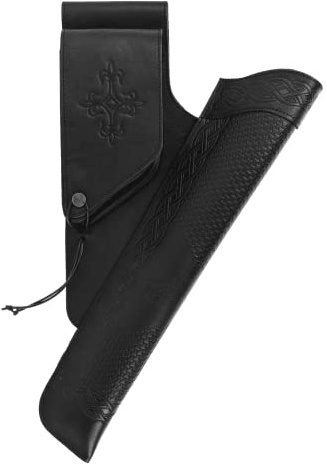 elToro Prime Brea, Seitenköcher aus hochwertigem Glattleder (Black)