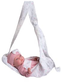 Antonio Juan Muñecas Kleiner Reborn Tufi mit Babytrage