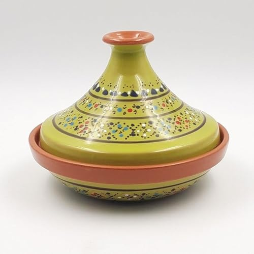 Tajine individuale svasato Marrakech verde - D 22 cm