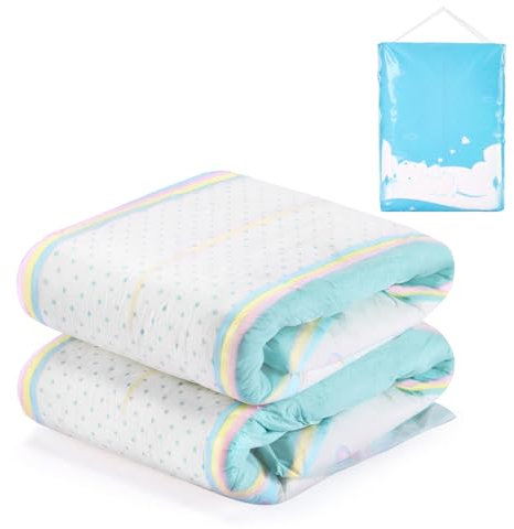 LittleForBig Verstellbarer Klettverschluss Erwachsenen Gedruckten Windeln 2 Stück - Baby Parade (Medium 71-96 cm)