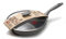 Avilia Padella Antiaderente Induzione con Coperchio - Effetto Pietra, Cottura Senza Olio, Manico Ergonomico Soft-Touch, Ottima per Carne, Pesce e Verdure, 28cm, Made in Italy
