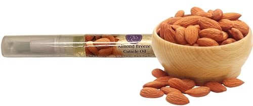 Almond Breeze. Almond Scented Cuticle Oil. Natural Ingredients. Vegan & Cruelty Free. 3ml Twist Pen Bottle for Easy Application. Moisturising, Nourishing, Conditioning
