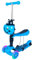 Habib Gruppe 3-in-1 Kinderroller für Jungen und Mädchen - Abnehmbarer Sitz, LED-Räder, Höheverstellbarer Lenker, Tretroller - Kinder Roller Outdoor Spiel, für 2-8 Jahre Kinder - Blau