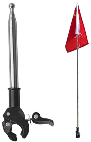 Teleskopflaggstång, motorcykelflagghållare, flaggstång för av