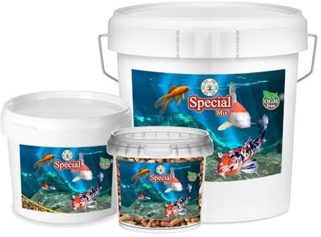 Mangime Pesci Da Laghetto Come Pesci Rossi E Carpe Koi - Pond Sticks 3 Colori (1000 ml, MIX)