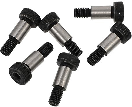 CHILDWEET 1juego Tornillos De Hombro De Acero Carbono Cabeza Redonda Rosca Profunda y Diseño Antideslizante Para Uso Práctico Muebles y Proyectos De Carpintería