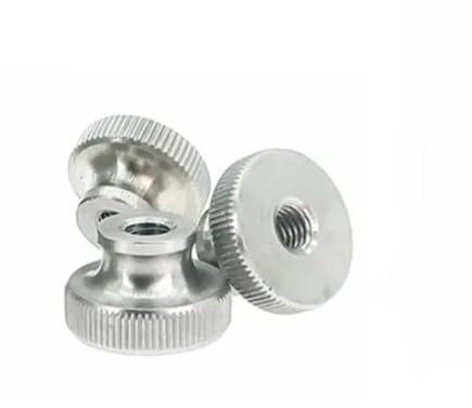 Tuercas de mariposa de acero inoxidable 304 GB806, 1-10 unidades, cabeza alta, moleteadas, for publicidad, clavos decorativos M2-M10(Through hole,M10 1PC)