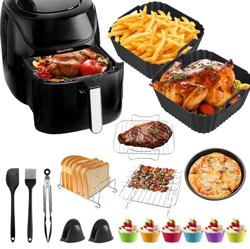 Heißluftfritteuse Zubehör für Philips Essential 3000/5000 Serie 4,1 L, 17 Stück Airfryer Zubehör Silikonform Set für Philips HD9255 HD9252 HD9200 Heißluftfritteuse