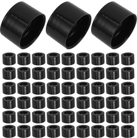 BELLIFFY 20 Pezzi Tappo per Aromaterapia con Foro in PP Nero Tappo di Ricambio per Bottiglie di Vetro Oli Essenziali Flacone Contagocce con Chiusura Interna Anti-Perdita per Diffusore