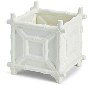 Two's Company Faux Bamboo Cachepot