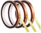 Dpm tapes - Nastro adesivo in Polyimide resistente alle alte temperature, saldatura, elettronica, stampanti 3D. ideale per stampare adesivi, grafiche su magliette, tazze - 3 pezzi (8 mm x 33 m)