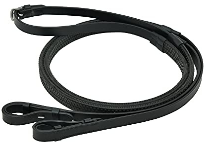 SIE - Redini in pelle di gomma, colore: nero, marrone, mini pettine, colore: nero